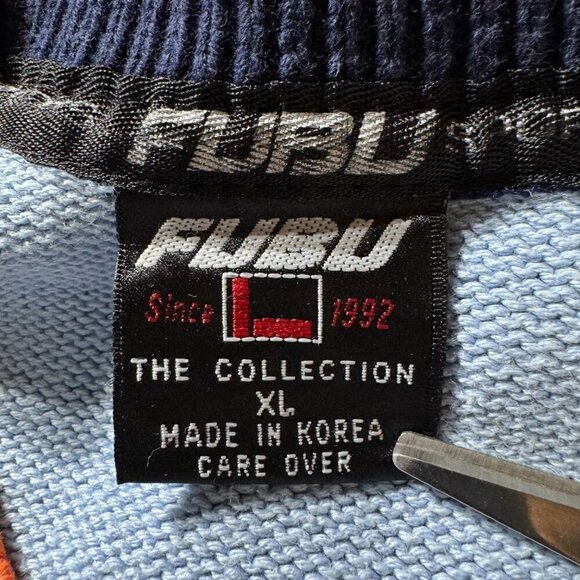 FUBU Vintage Argyle Knit V-Neck Sweater Vest - Picture 7 of 8